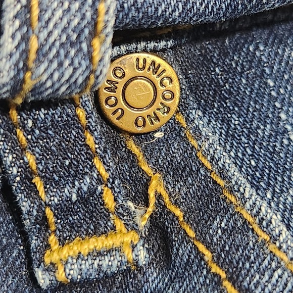 Unicorno‎ Uomo Italia Jeans Men's 38x30 Blue Denim Straight Leg Made in Italy - Picture 9 of 13